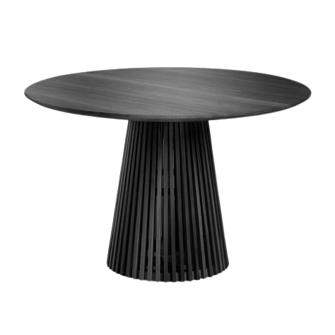 table à manger Onyx en bois teinté noir - Decomeuble Maroc